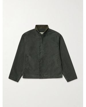 RRL Corduroy-trimmed Cotton Jacket - Green