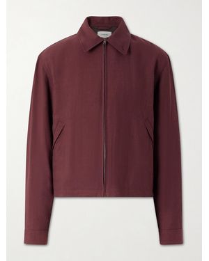 Lemaire Gabardine Blouson Jacket - Red