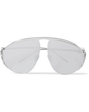 Loewe Aviator-Style-Tone Sunglasses - White