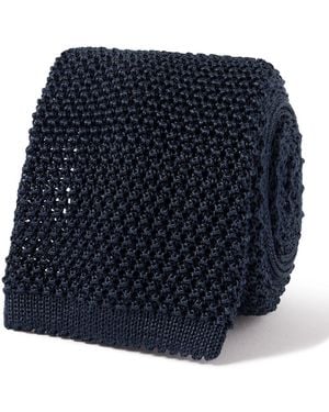 Studio Nicholson 6.5cm Knitted Silk Tie - Blue