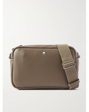 Montblanc Full-Grain Leather Messenger Bag - Brown