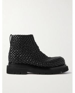 Bottega Veneta Leather Boots - Black