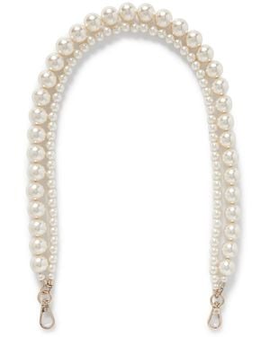 Simone Rocha Tone Faux Pearl Bag Strap - White