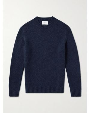 NN07 Lee 6598 Merino Wool-Blend Jumper - Blue