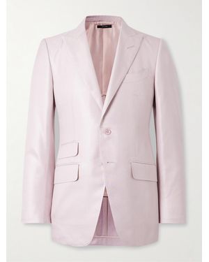 Tom Ford O'connor Silk-twill Suit Jacket - Pink