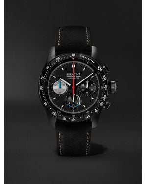 Bremont Williams Racing Wr45 Limited Edition Automatic Chronograph Stainless Steel And Alcantara Watch, Ref. Wr-45-R-S - Black