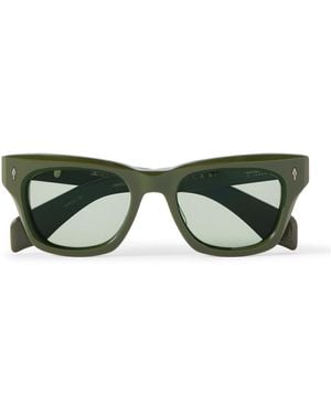 Jacques Marie Mage Dealan Square-frame Acetate Sunglasses - Green