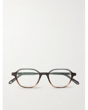 Garrett Leight Galloway Rectangular-Frame Acetate Optical Glasses - Grau
