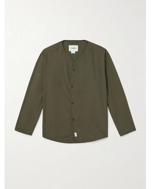 WTAPS Scout Logo-Print Broadcloth Shirt - Green