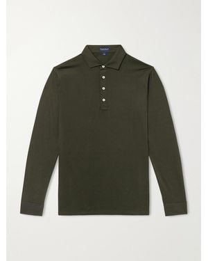 Peter Millar Ashby Cotton-jersey Polo Shirt - Green