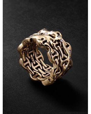 Hoorsenbuhs Sacred Melted Series 18-Karat Diamond Ring - Black