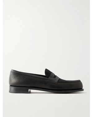 J.M. Weston 180 Full-Grain Leather Loafers - Black
