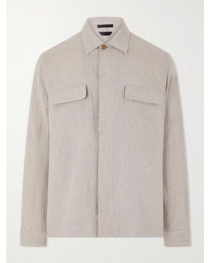 Sunspel Linen Overshirt - Natural