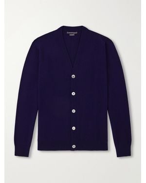 Begg x Co Heriot Cashmere Cardigan - Blue