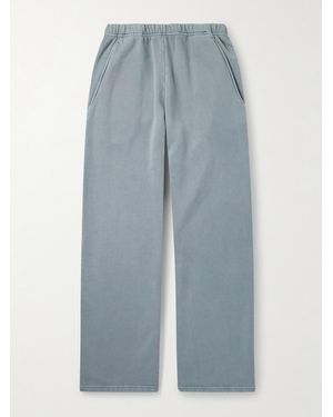 Les Tien Weit geschnittene Jogginghose aus Baumwoll-Jersey in Stückfärbung - Blau