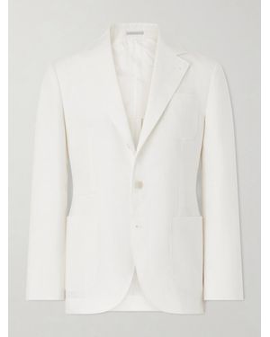 Brunello Cucinelli Linen Blazer - White