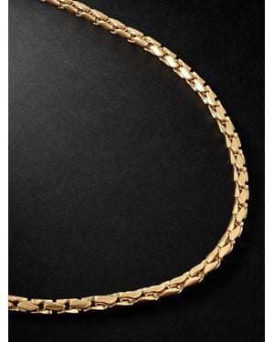 David Yurman Fluted 18-karat Gold Chain Necklace - Black