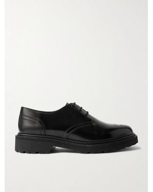 Celine Polished-Leather Derby Shoes - Schwarz