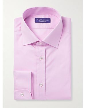 Ralph Lauren Aston Cutaway-collar Cotton-twill Shirt - Pink