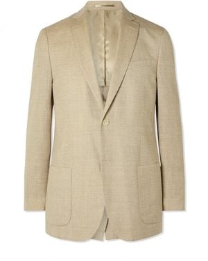 MR P. Wool, Silk And Linen-Blend Suit Jacket - Natural