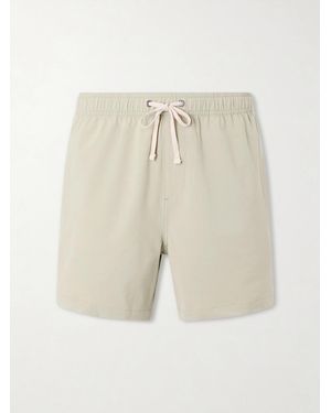 Onia Land To Water Straight-Leg Mid-Length Swim Shorts - Natural