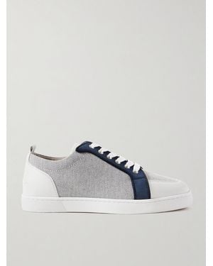 Christian Louboutin Rantulow Sneakers aus Canvas mit Besätzen aus Veloursleder und Leder - Mehrfarbig