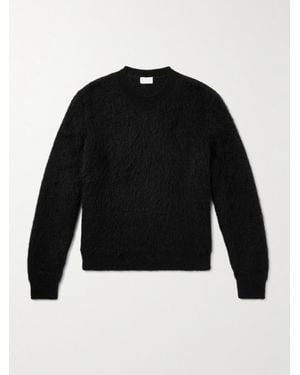 Saint Laurent Slim-Fit Mohair-Blend Jumper - Black