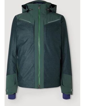 Kjus Frostline Padded Shell-Trimmed Wool Hooded Down Jacket - Green