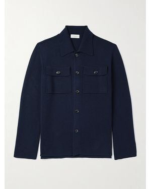 Piacenza 1733 Wool Overshirt - Blue