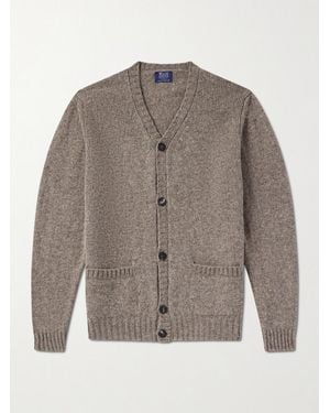William Lockie Virgin Wool Cardigan - Grey