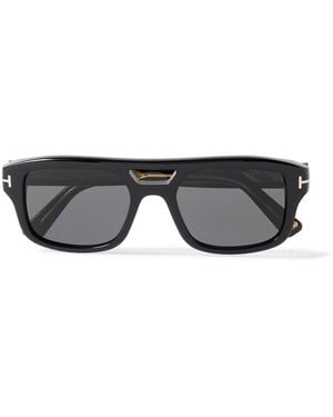 Tom Ford Navigator Aviator-Style Acetate Sunglasses - Black