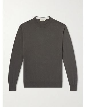 Altea Cotton And Cashmere-Blend Jumper - Grey