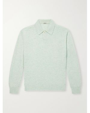 AURALEE Cashmere Polo Sweater - Green