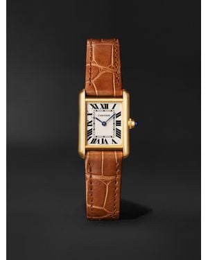 Cartier Tank Louis 29.5Mm 18-Karat And Alligator Watch, Ref. No. Wgta0342 - Black