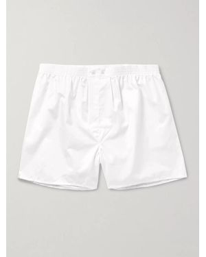 Derek Rose Cotton Boxer Shorts - White