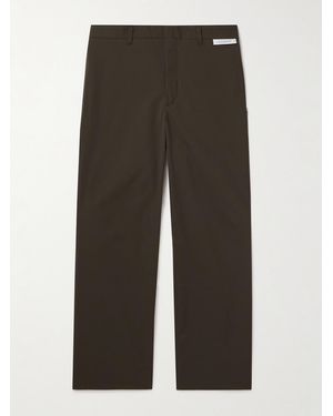 WTAPS Straight-Leg Twill Trousers - Brown