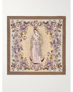 Kapital Peckish Maria Printed Cotton-Voile Bandana - Natural
