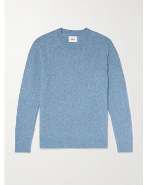 NN07 Lee 6598 Merino Wool-Blend Jumper - Blue
