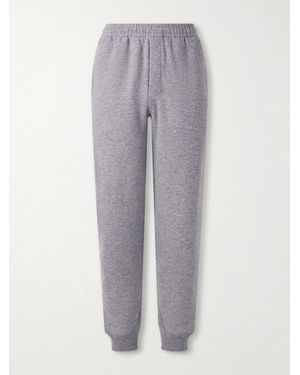 Tom Ford Tapered Cashmere And Cotton-Blend Joggers - Grey