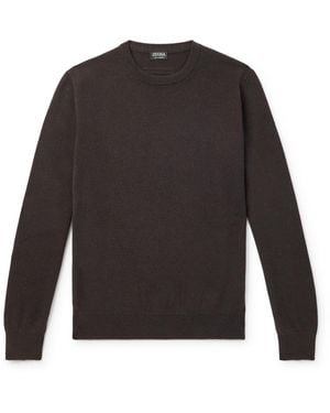 ZEGNA Oasi Cashmere Sweater - Gray
