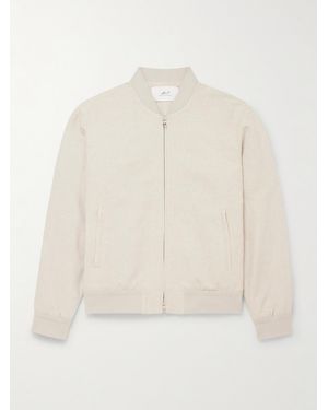 MR P. Linen And Cotton-blend Bomber Jacket - Natural