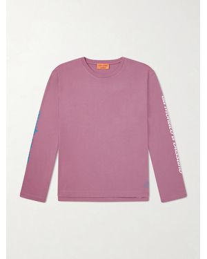 A Kind Of Guise Basso Giro Alpino Logo-Print Cotton-Jersey T-Shirt - Pink