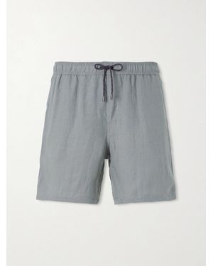 Sease Cod-2 Straight-Leg Hemp Drawstring Shorts - Grey