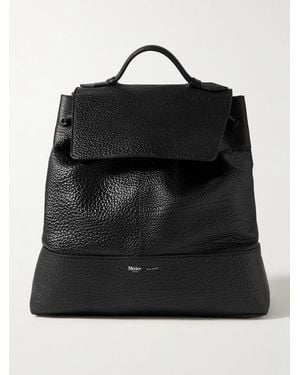 Metier Glide Full-Grain Leather Backpack - Black