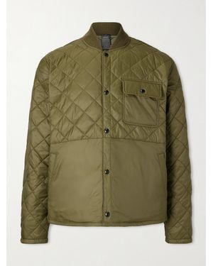 RRL Edmund Reversible Quilted Shell Jacket - Green