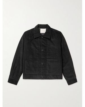 Kardo Bodhi Embroidered Cotton-Corduroy Jacket - Black
