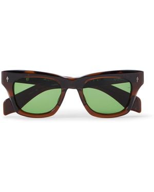Jacques Marie Mage Dealan Square-Frame Acetate Sunglasses - Green