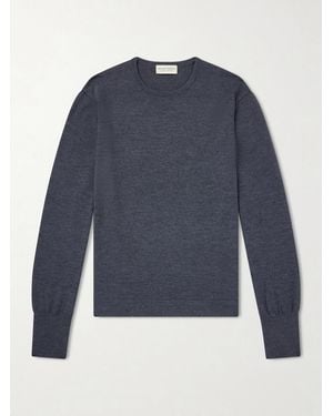 Officine Generale Nina Merino Wool Sweater - Blau
