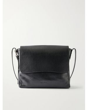 Our Legacy Piston Full-Grained Leather Messenger Bag - Black