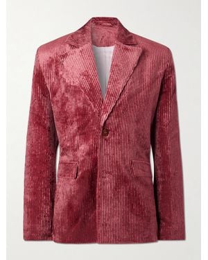 Séfr Insight Corduroy Suit Jacket - Red